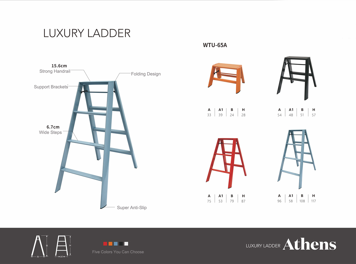 Aluminum Steps household Ladder supplier